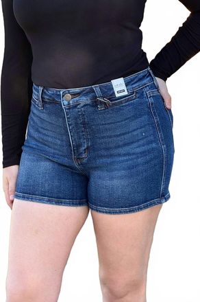 Judy Blue Perfect Day Shorts In Dark Wash