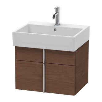 Duravit Duravit Vero Air Mueble De Pared 58,4 X 43,1 Cm, 1 Caj&oacute;n, 1 Extra&iacute;ble, Para Vero Air 235060, Color (frente/cuerpo): Chapa De Madera Aut&eacute;ntica De Nogal