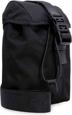 Givenchy Nylon with Buckle Closure Shoulder Bag - Black