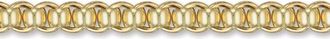 Jewelco London 9ct Gold Rolling Swiss Rollerball 8mm Chain Link Bracelet 8.5inch - JCN015H