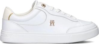 Tommy Hilfiger Chic Court Essential Sneakers - Dames - Sneakers - Wit - 37 EU - Leer - Schoenen