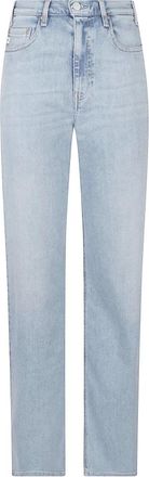 AG - Adriano Goldschmied Jeans, Dames, Blauw, W28, Denim, Straight Jeans