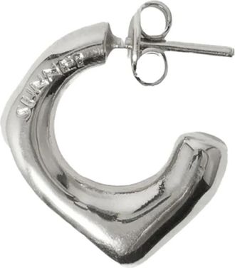 Sunnei Argento Metallized Earring - Dames - Oorbellen - Grijs - ONE Size - Accessoires