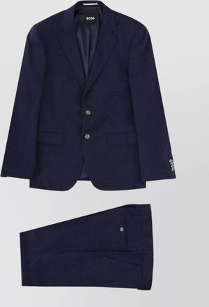 HUGO BOSS tailored trousers buttoned cuffs flap pockets