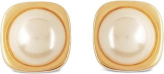 Susan Caplan Vintage Orecchini con perle sintetiche anni 80 - Oro