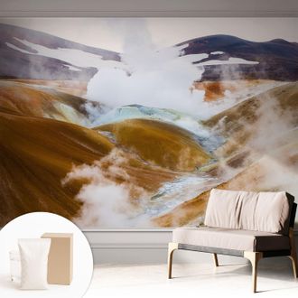 Tulup Carta Da Parati - Murale Alla Moda Decorazione - Camera Da Letto - Con Colla Gratuita Colline Vulcaniche 312x219 Cm