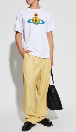 Vivienne Westwood T-shirt With Print, Mens, White