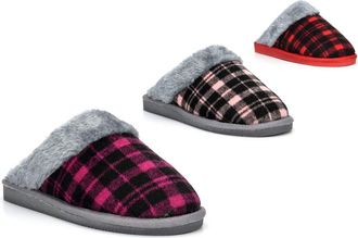 Generic Ladies Slip On Slippers Size 4 Ladies Faux Fur Slipper Size 8 Womens Slip On Slippers Womens Faux Fur Slipper Sizes 3-8 Purple/Pink/Red 4 UK