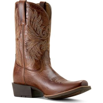 Ariat Sport Narrow Cutter Toe Cowboy Boot in Brown at Nordstrom, Size 11.5