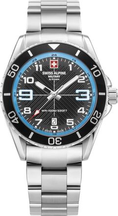 Swiss Alpine Military 7029.1131 Horloge - Heren - Horloges - Zwart - ONE Size - Accessoires