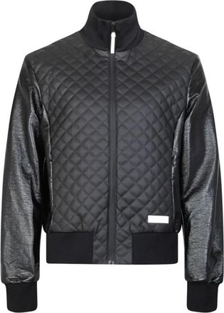 Balmain Gewatteerd Bomberjack in Zwart - Heren - Bomber jackets - Zwart - XL - Wol - Jassen
