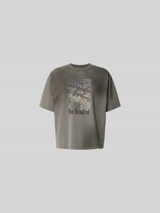 Won Hundred Relaxed Fit T-Shirt mit Foto-Print in Mittelgrau, Gr&ouml;&szlig;e L