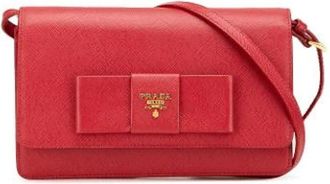 Prada Pre-owned Cross Body Bags, female, Red, Size: ONE SIZE Pre-owned Vintage Cross Body Bag