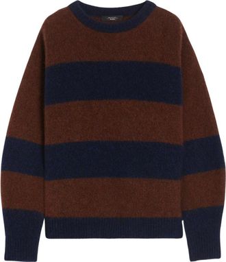 Max Mara Truien & Vesten, Dames, Veelkleurig, M, Wol, Tuono Knit Sweater