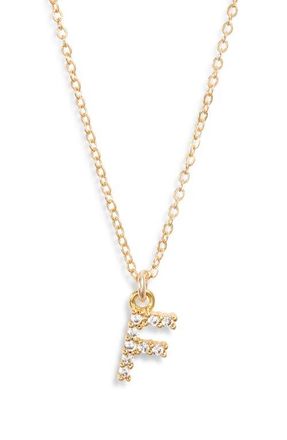 Set & Stones Gemma Initial Necklace in Gold /F at Nordstrom