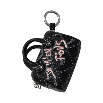 Zadig&Voltaire Accessoires, Dames, Zwart, ONE Size, Leer, Sunny Micro Sleutelhanger