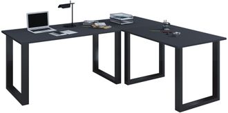 VCM Escritorio De Madera Vcm Vcm Escritorio De Esquina Simple 220x160 Forma L Izquierda O Derecha Panel De Mesa De Trabajo De 80 Cm De Profundidad Muebles