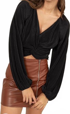 HYFVE Twist Blouse In Black