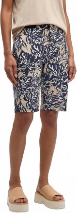 Bogner Womens Zita Print Shorts In Navy/tan