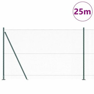 Berkfield Home Hexagon Fence Green 1.4x25 m Steel