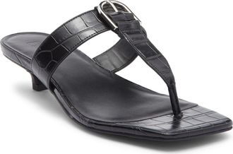 Nordstrom Rack Isabel Kitten Heel Sandal in Black Croco at Nordstrom Rack, Size 7.5