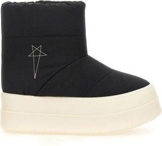 Rick Owens Quilted Black Padded Boots