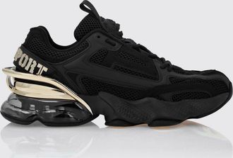 Plein Sport Sneakers Runner PS Thunder Mix low-top in mesh con suola dentellata