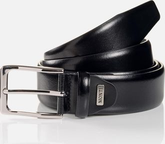 Monti Lederg&uuml;rtel MONTI REDDING, Herren, Gr. 11,5, schwarz, Rindsleder, G&uuml;rtel Lederg&uuml;rtel, gl&auml;nzend, elegant