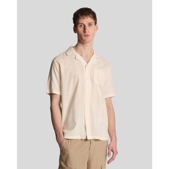 Lyle & Scott Broderie Resort Shirt in Natural at Nordstrom, Size Xx-Large