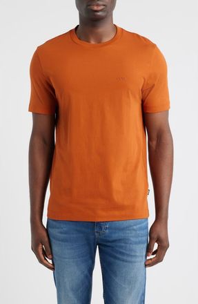 BOSS Thompson Solid T-Shirt in Dark Orange at Nordstrom, Size X-Large