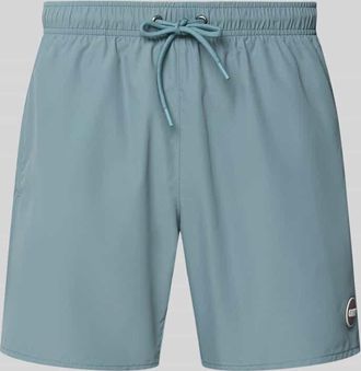 Colmar Badehose mit elastischem Bund Modell Solid in Rauchblau, Gr&ouml;&szlig;e XXL
