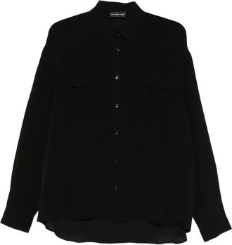 Jacob Lee Saharieene shirt - women - Silk - 36 - Black