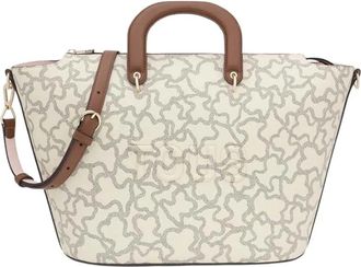 Tous Kaos Icon Tote Bag - Dames - Shoppers - Beige - ONE Size - Leer - Tassen