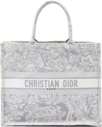 Dior Pre-owned Dior Large Canvas Embroidered Dioriviera Toile De Jouy Book Tote Ladies KKK4OTKU0O804ONK