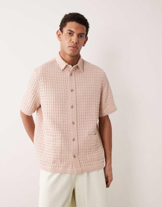 Asos Camicia premium comoda rosa a nido dape