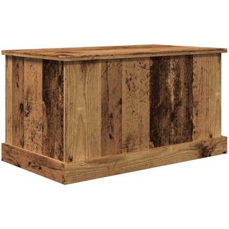 vidaXL Caja De Almacenaje Madera De Ingenier&iacute;a Envejecida 70x40x38 Cm Vidaxl