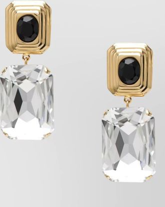 Alessandra Rich crystal-embellished clip-on earrings
