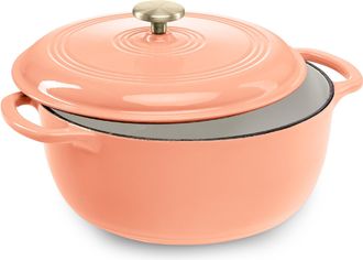 Best Choice Products 6 Quart Enamel Cast-Iron Dutch Oven, Heavy-Duty Cookware w/ Dual Handles, Lid