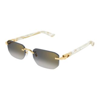 Cartier Decor C Sunglasses - male - Cartier - Sunglasses - Yellow - 53 MM - Accessories