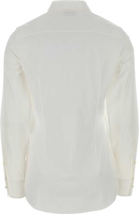 Jil Sander Womens Cotton Poplin Shirt White