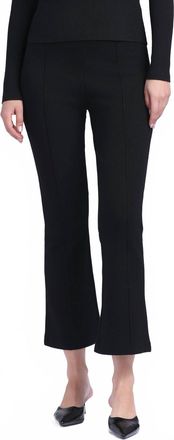 Minnie Rose Viscose Flare Pants In Black