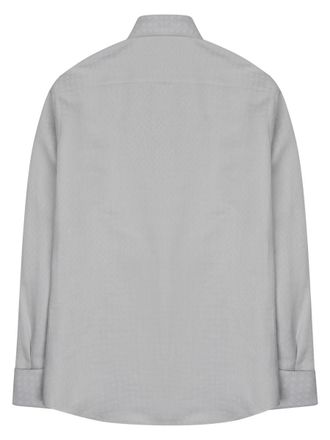 Dior Monogram Silk-Cotton Shirt - Gray