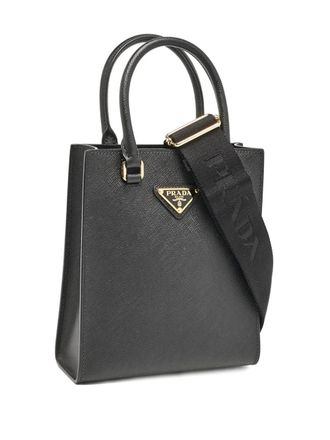 Prada Leren shopper - Zwart