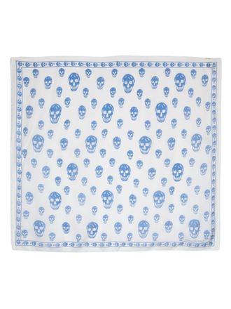 Alexander McQueen Foulard con stampa - Bianco