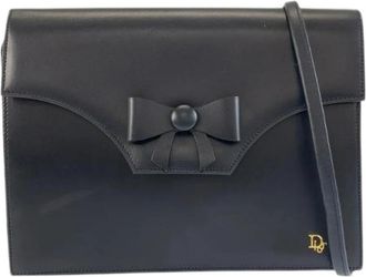 Dior Pre-owned Leren Schoudertas - Dames - Vintage Schoudertas - Zwart - ONE Size - Leer - Vintage