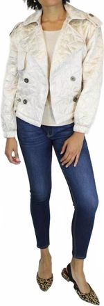 Berek Quilted Satin Utility Jacket In Sand