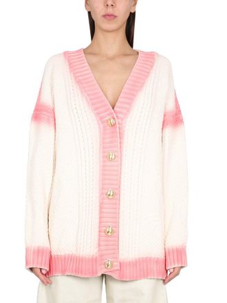 Palm Angels Patent Leather Effect Palm Cardigan
