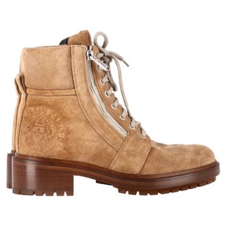 Balmain Balmain Ranger Legerboots in Beige Su&egrave;de