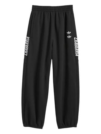 Willy Chavarria x adidas Pantaloni sportivi con coulisse e logo - Nero