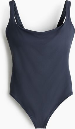 H&M Mikrofaser-Body mit wattierten Cups - Blue